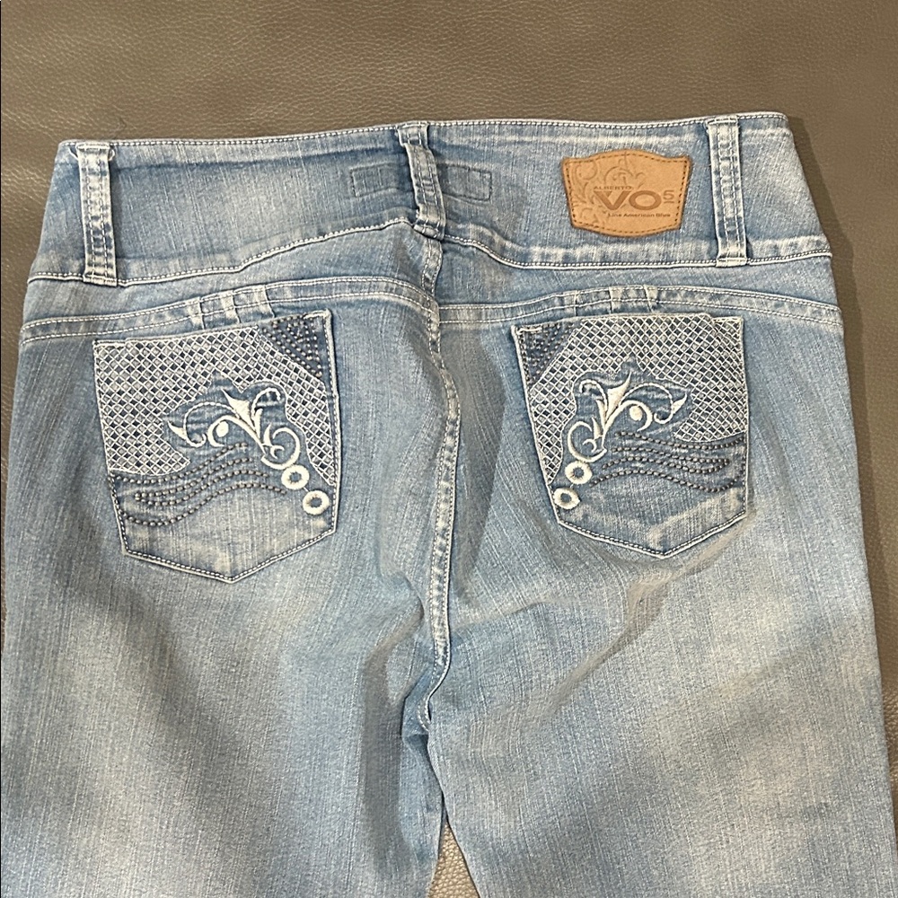 Alberto VO5 Faded Blue Denim Jeans Y2K size 14 - Picture 8 of 11